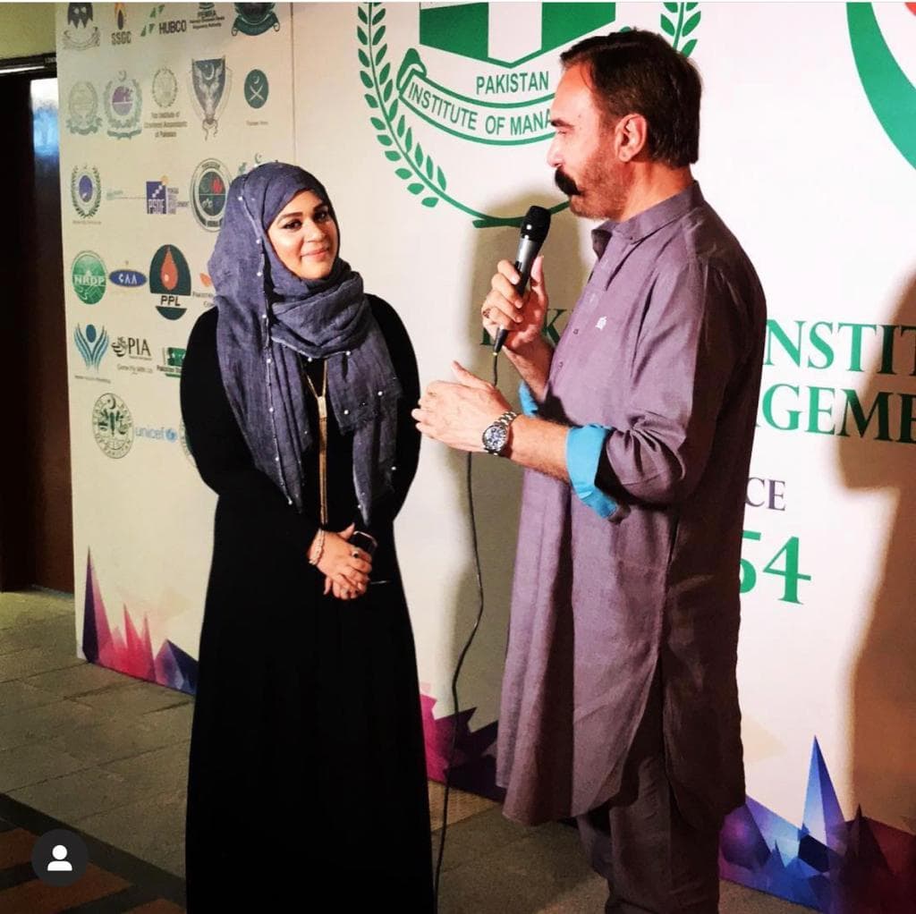 Marriam Ahmed speaking at Pakistan Institute of Management