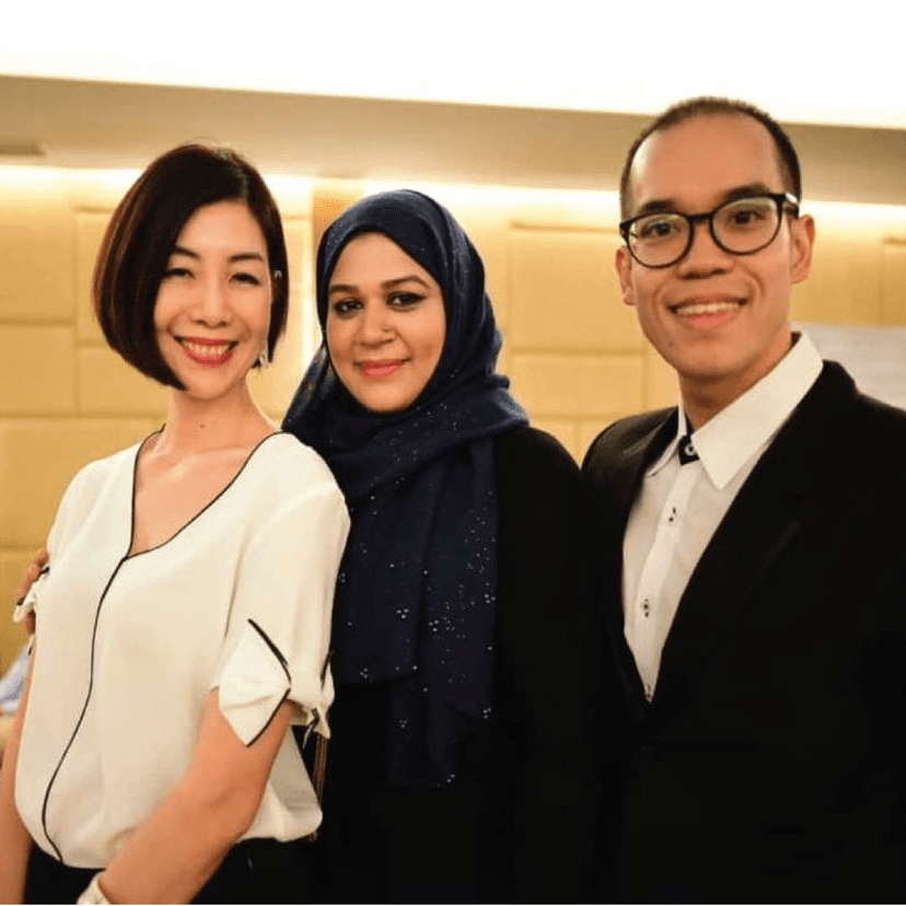 Marriam Ahmed with international NLP colleagues