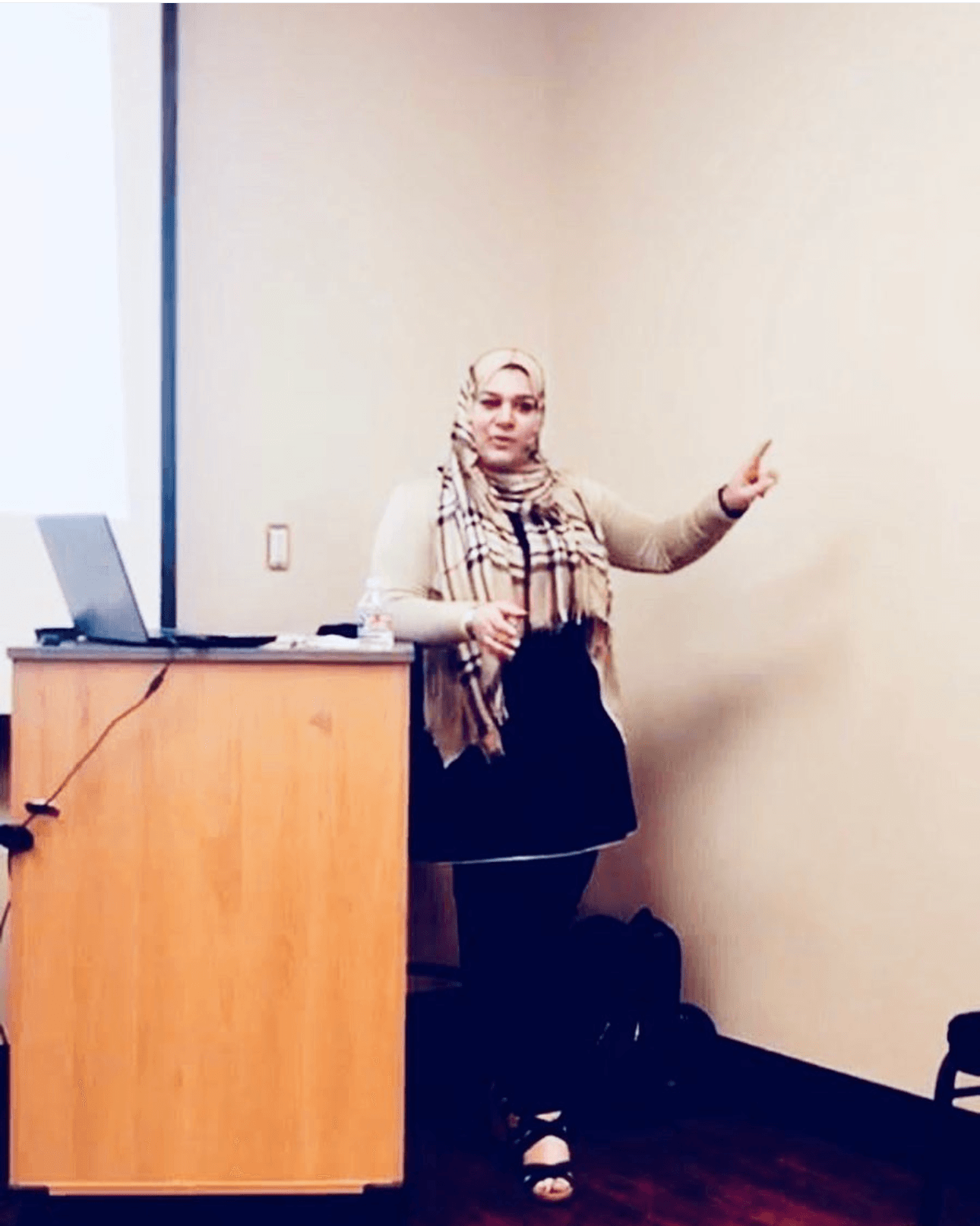 Marriam Ahmed presenting the SHIFT Framework